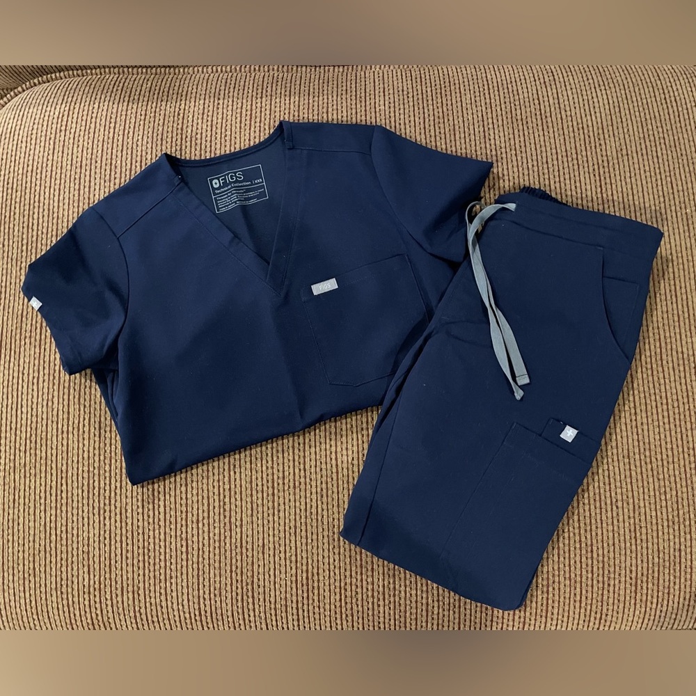 Navy blue Figs scrubs